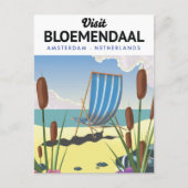 Bloemendaal Amsterdam Reisposter Briefkaart (Voorkant)