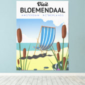 Bloemendaal Amsterdam Reisposter Canvas Afdruk (Insitu (Houten vloer))