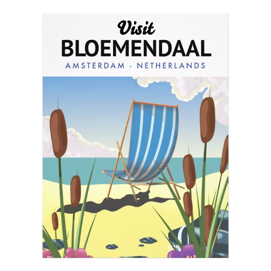 Bloemendaal Amsterdam Reisposter Foto Afdruk (Voorkant)