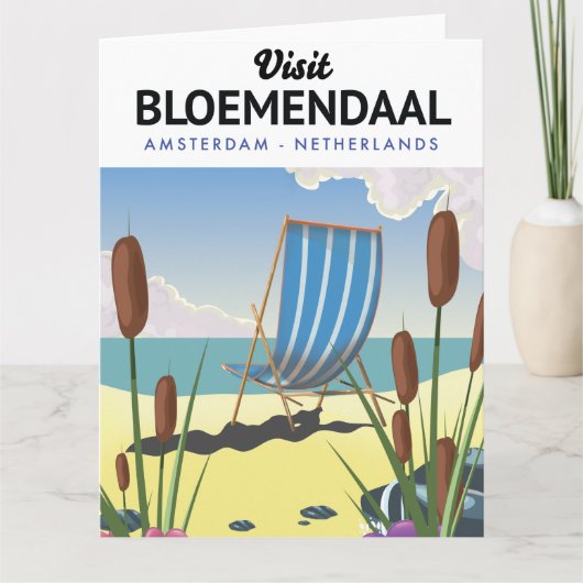 Bloemendaal Amsterdam Reisposter Postkaart Kaart (Voorkant)