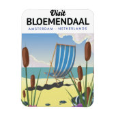 Bloemendaal Amsterdam Travel poster Magneet (Verticaal)