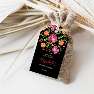 Bloemendag Bruidsfeestje op Allerzielen Cadeaulabel