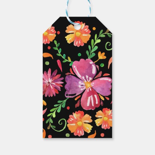 Bloemendag van het dode Vrijgezellenfeest Cadeaulabel (Achterkant)