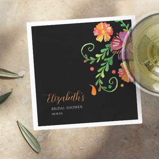 Bloemendag van het dode Vrijgezellenfeest Servet