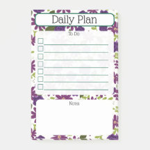 Bloemendagelijkse planningschecklist Notitieblok