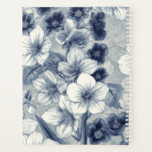 Bloemendagplanner Studentenschrift Journal Blauw Planner (Achterkant)