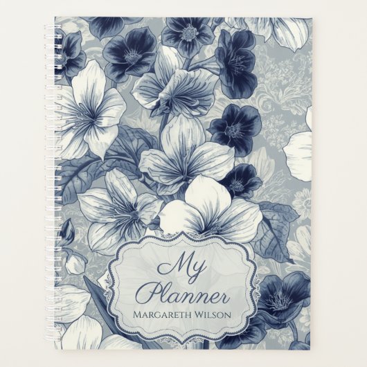 Bloemendagplanner Studentenschrift Journal Blauw Planner (Voorkant)