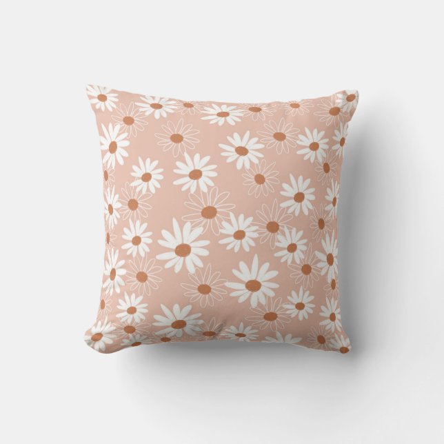 Bloemendaisiespatroon modern chic kussensloop kussen (Voorkant)