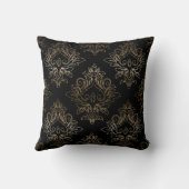 Bloemendamask patroon kussen (Achterkant)