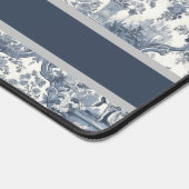  bloemendamast Blauw toile de jouy monogram Bureaumat (Hoek)