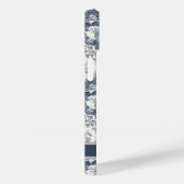 bloemendamast Blauw toile de jouy monogram Case-Mate iPhone Case (Achterkant / Rechts)