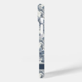 bloemendamast Blauw toile de jouy monogram Case-Mate iPhone Case (Achterkant / Links)