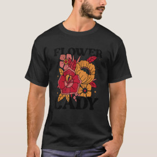 Bloemendame Botanische Bloemen Tuinieren Plant Lie T-shirt