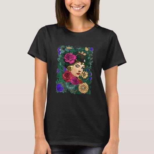 Bloemendame Gezicht Ii T-shirt (Voorkant)