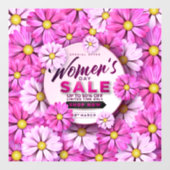 Bloemendamesale 8 maart Bedrijf Raamsticker (Vel)