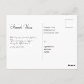 Bloemendankbetuiging rouwkaarten bedankt briefkaart (Achterkant)