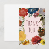Bloemendankjewel Bedankkaart (Voorkant / Achterkant)