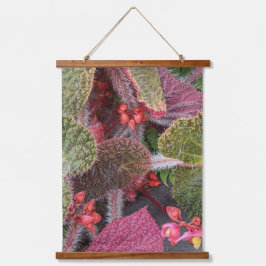Bloemende Hairy Begonia Floral Hangend Wandkleed