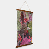 Bloemende Hairy Begonia Floral Hangend Wandkleed (Gebogen)