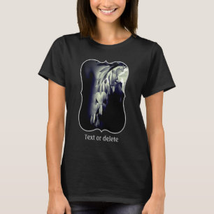 Bloemende Hartbloemen in Zwart en Wit T-shirt