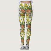Bloemende illustraties leggings (Voorkant)