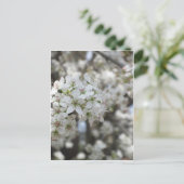 Bloemende perenboom briefkaart (Staand voorkant)