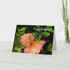 Bloemende Quince 1-18 wenskaart Kaart