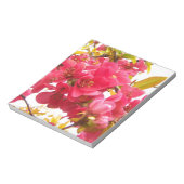 Bloemende Quince Japan Pink Spring Flowers Shrub Notitieblok (Linkerzijde)