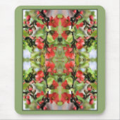 Bloemende Quince Red Blossom Abstract Muismat (Voorkant)