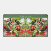 Bloemende Quince Red Blossom, gepersonaliseerd Bureaumat (Voorkant)