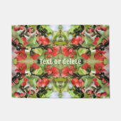 Bloemende Quince Red Blossom, gepersonaliseerd Deurmat (Voorkant)