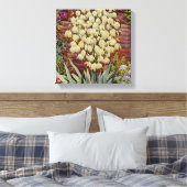 Bloemende Yucca Canvas Afdruk (Insitu (Slaapkamer))