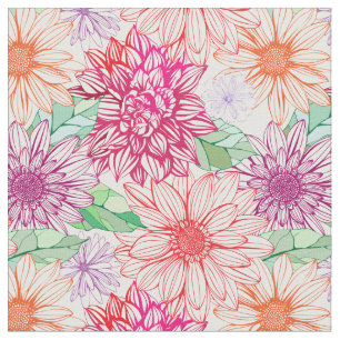 Bloemendecor 26 aangepaste stof