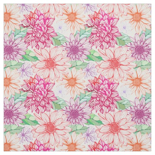 Bloemendecor 26 aangepaste stof (Swatch)