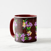 Bloemendecor 5 Mok (Voorkant links)