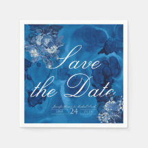 Bloemendecor Blauw Aquarel Navyrozen Trouwbloemen