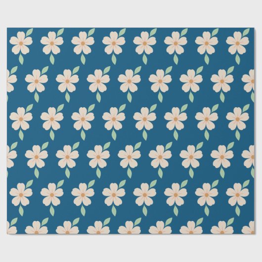 Bloemendecor cadeaupapier (Vlak)