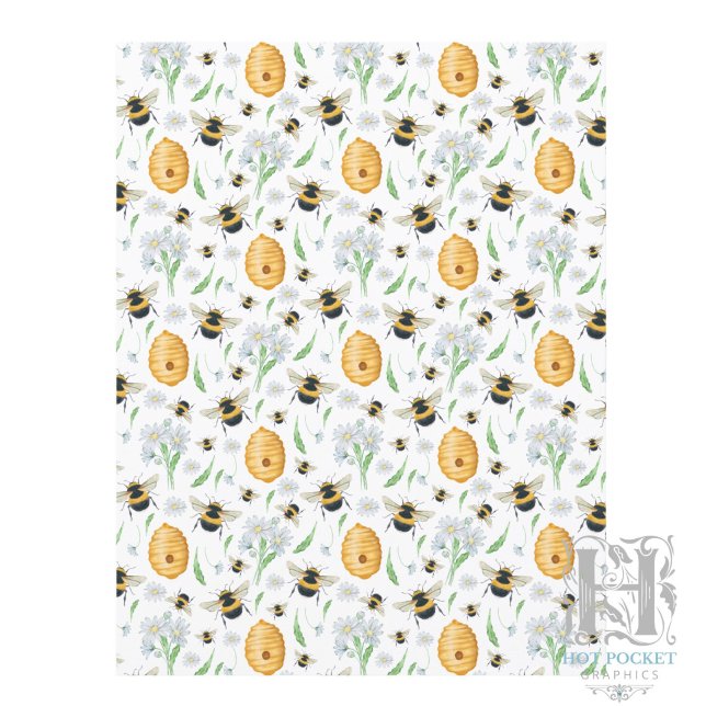 Bloemendecor Houten Bijen Scrapbook Papier (Creator heeft geüpload)