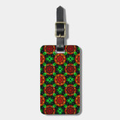 Bloemendecor Moderne Boho Elegante Abstracte Patro Bagagelabel (Voorkant verticaal)