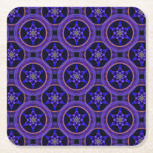 Bloemendecor Moderne Boho Elegante Abstracte Patro Kartonnen Onderzetters