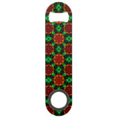 Bloemendecor Moderne Boho Elegante Abstracte Patro Speed Flessenopener (Achterkant)