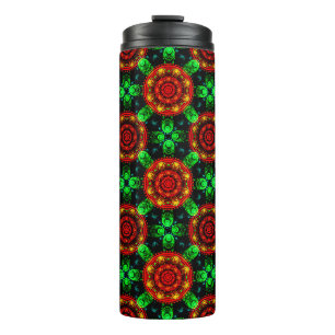 Bloemendecor Moderne Boho Elegante Abstracte Patro Thermosbeker