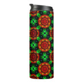 Bloemendecor Moderne Boho Elegante Abstracte Patro Thermosbeker (Geroteerd rechts)