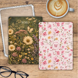 Bloemendecor Monogram Kindle Dubbelzijdige Insteek Kaart