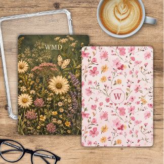 Bloemendecor Monogram Kindle Dubbelzijdige Insteek Kaart