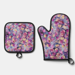 Bloemendecor  ovenwant & pannenlap set