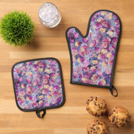 Bloemendecor ovenwant & pannenlap set