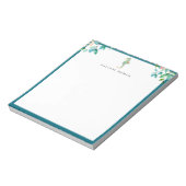 Bloemendecor Zeepaard Logo Blauwe Rand Notitieblok (Linkerzijde)