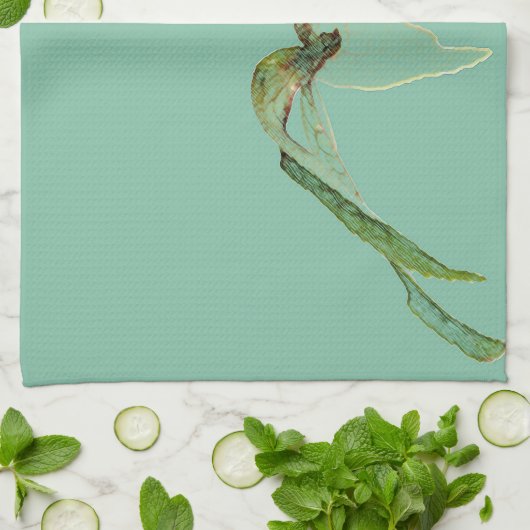 Bloemendecoratie bloemmotief theedoek (Gevouwen)