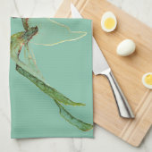 Bloemendecoratie bloemmotief theedoek (Quarter Fold)